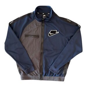 Nike Sportswear NSW Track Jacket Men's Medium Blue Gray Full Zip BV4603-498